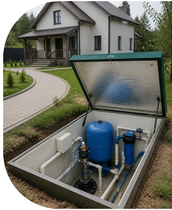 Автономное водоснабжение дома в Ревде от 158685 р. | АПаруса-Рвд